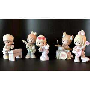 Precious Moments  Band 🎶 2004 Music Figurines w/ Box Rockstar Theme